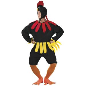 Fiestas Guirca Mens Cockerel Costume Setl Black/red Fg1009 Fiestas Guirca Mens Cockerel Costume Setl Black/red Fg1009