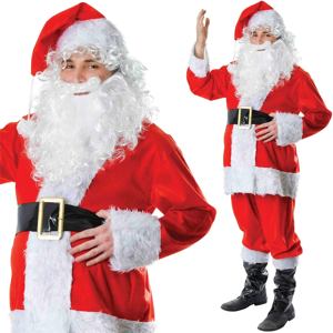 Rubies Santa Claus Costume Father Christmas Fancy Dress Xmas Outfit Suit Adult Mens Rubies Santa Claus Costume Father Christmas Fancy Dress Xmas Outfit Suit Adult Mens