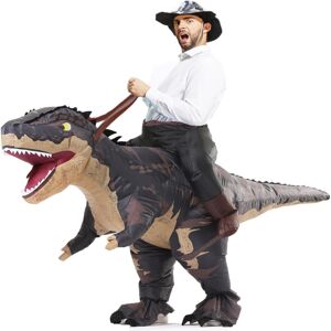 Rafalacy Inflatable Dinosaur Costumes Adult Size T-Rex Ride On Halloween Costume Rafalacy Inflatable Dinosaur Costumes Adult Size T-Rex Ride On Halloween Costume