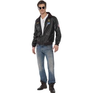 Smiffys Top Gun Bomber Jacket Gents Fancy Dress Costume Size Large Smiffys Top Gun Bomber Jacket Gents Fancy Dress Costume Size Large