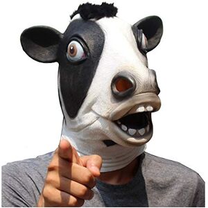 Creepyparty Deluxe Novelty Halloween Costume Party Latex Animal Head Mask Cow Creepyparty Deluxe Novelty Halloween Costume Party Latex Animal Head Mask Cow