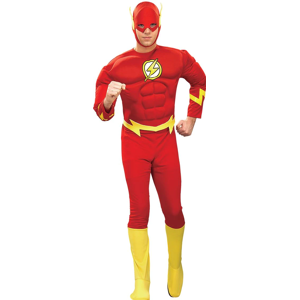 Rubie's The Flash Justice League DC Comics Deluxe Muscle Superhero Men Costume Red Medium - Costumes Rubie's The Flash Justice League DC Comics Deluxe Muscle Superhero Men Costume Red Medium - Costumes