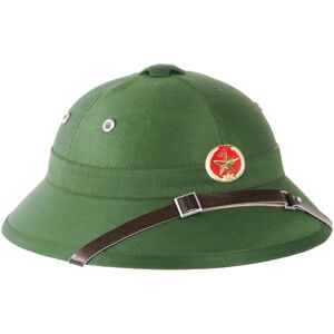 Mil-Tec Classic Army Vietcong Style Tropical Pith Helmet With Badge Replica Olive Green Mil-Tec Classic Army Vietcong Style Tropical Pith Helmet With Badge Replica Olive Green