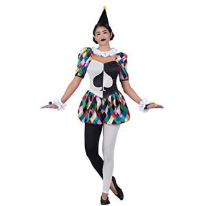 Rarewaves Costume For Adults My Other Me Harlequin White Black (6 Piec Unisex Costumes New Rarewaves Costume For Adults My Other Me Harlequin White Black (6 Piec Unisex Costumes New