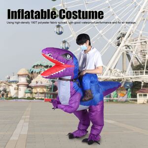 X115 Blue & Purple Dinosaur Inflatable Halloween Costume For Adults Kid Wit Tu X115 Blue & Purple Dinosaur Inflatable Halloween Costume For Adults Kid Wit Tu