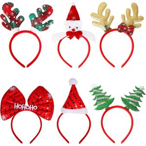 Keyido 6 Pack Christmas Headbands, Christmas Party Hat Snowman Christmas Tree Reindeer Keyido 6 Pack Christmas Headbands, Christmas Party Hat Snowman Christmas Tree Reindeer