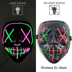 Does Not Apply Wireless Neon Led Purge Mask For Halloween, Party Masks, Light Does Not Apply Wireless Neon Led Purge Mask For Halloween, Party Masks, Light