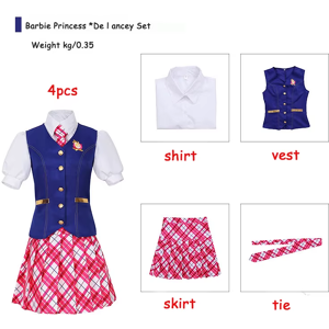 Does Not Apply Movie Barbiee Cosplay Costume Halloween Princess Dress Delancy Wen Cos Outfit Wo Does Not Apply Movie Barbiee Cosplay Costume Halloween Princess Dress Delancy Wen Cos Outfit Wo