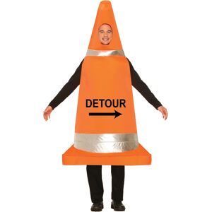 Bristol Novelty Traffic Cone Costume - Unisex - All-in-One Party Wear Bristol Novelty Traffic Cone Costume - Unisex - All-in-One Party Wear