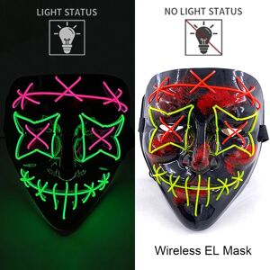 Does Not Apply Wireless Neon Led Purge Mask For Halloween, Party Masks, Light Does Not Apply Wireless Neon Led Purge Mask For Halloween, Party Masks, Light