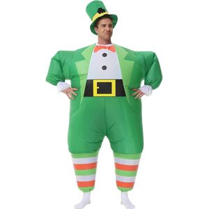 Arokibui Inflatable St. Patrick'S Day Costume Blow Up Green Leprechaun Costume Arokibui Inflatable St. Patrick'S Day Costume Blow Up Green Leprechaun Costume