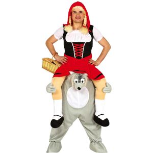 Fiestas Guirca Unisex Adult Let Me Go Wolf Costume / L Red/grey Fg1055 Fiestas Guirca Unisex Adult Let Me Go Wolf Costume / L Red/grey Fg1055