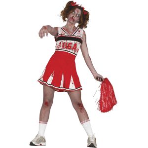 Fiestas Guirca Womens/ladies Zombie Cheerleader Costume Dresxl Red/white Fg951 Fiestas Guirca Womens/ladies Zombie Cheerleader Costume Dresxl Red/white Fg951