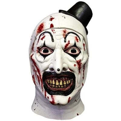 Terrifier Art Of The Clown Bloody Adult Latex Face Mask Official Trick Or Treat Terrifier Art Of The Clown Bloody Adult Latex Face Mask Official Trick Or Treat