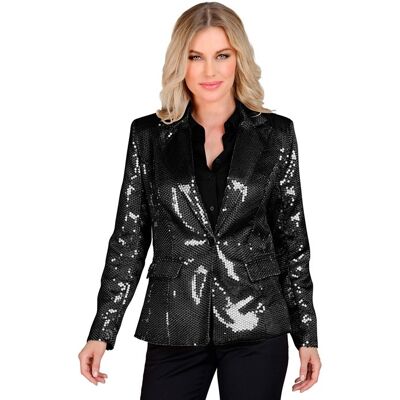 Fashion Jacket - Black Sequined Party Jacket for Women Fashion Jacket - Black Sequined Party Jacket for Women