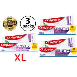 3x Colgate Sensitive Instant Relief Repair Multi Protection Xl Toothpaste 100ml 3x Colgate Sensitive Instant Relief Repair Multi Protection Xl Toothpaste 100ml
