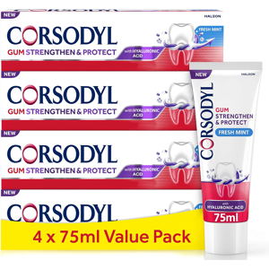 Does Not Apply Toothpaste Multipack Gum Strengthen & Protect With Hyaluronic Acid, Fresh Mint, Does Not Apply Toothpaste Multipack Gum Strengthen & Protect With Hyaluronic Acid, Fresh Mint,