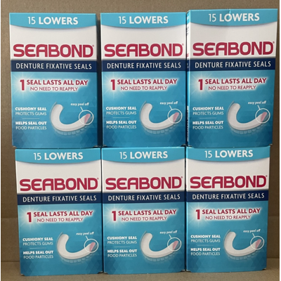 Seabond 15 Uppers Denture Fixative Seals - Denture Fixative Seabond 15 Uppers Denture Fixative Seals - Denture Fixative