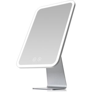 Nezzoe Lighted Makeup Mirror, Metal Table Mirror With Stand, 2000 Mah Rechargeable Van Nezzoe Lighted Makeup Mirror, Metal Table Mirror With Stand, 2000 Mah Rechargeable Van