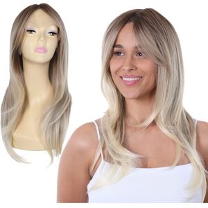 Stylex Party Lace Front Blonde Long Wavy Wig Synthetic Hair Full Head Glueless Heat Resistant Stylex Party Lace Front Blonde Long Wavy Wig Synthetic Hair Full Head Glueless Heat Resistant