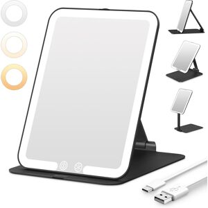 Auxmir Led Travel Makeup Mirror, Portable Vanity Mirror With Lights, Rechargeab Auxmir Led Travel Makeup Mirror, Portable Vanity Mirror With Lights, Rechargeab