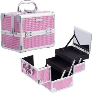 Joligrace Girls Makeup Box With Mirror Vanity Case Jewelry Organiser Nail Box C Joligrace Girls Makeup Box With Mirror Vanity Case Jewelry Organiser Nail Box C