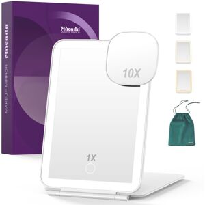 Mocado Rechargeable Travel Makeup Mirror With 72 Led Lights, 1x/10x Magnifyin... Mocado Rechargeable Travel Makeup Mirror With 72 Led Lights, 1x/10x Magnifyin...