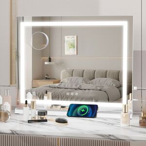 Kartols Led Hollywood Makeup Mirror Large Vanity Light Mirror With 3color Dimmable Led Kartols Led Hollywood Makeup Mirror Large Vanity Light Mirror With 3color Dimmable Led