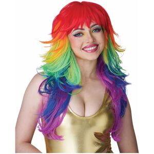 California Costume Collections Rainbow Tresses Mardi Gras Pride Parade Moomba Festival Adult Womens Costume Wig California Costume Collections Rainbow Tresses Mardi Gras Pride Parade Moomba Festival Adult Womens Costume Wig