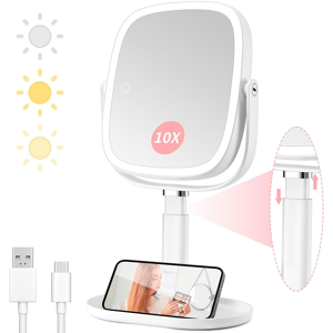Does Not Apply Magnifying Makeup Mirror With Light, Large 1x/10x Vanity Mirror, Rechargeable 3 Does Not Apply Magnifying Makeup Mirror With Light, Large 1x/10x Vanity Mirror, Rechargeable 3
