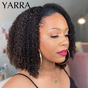 Does Not Apply Afro Kinky Curly Human Hair Wig Headband 180% Density Brazilian Remy Women Does Not Apply Afro Kinky Curly Human Hair Wig Headband 180% Density Brazilian Remy Women