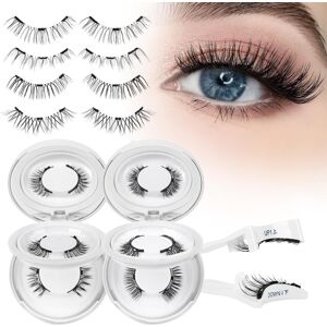 Higu Clace Magnetic-Eyelashes With Applicator, 4 Pairs Magnetic Eye Lashes No G Higu Clace Magnetic-Eyelashes With Applicator, 4 Pairs Magnetic Eye Lashes No G