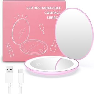 Wobsion Compact Rechargeable Travel Mirror With Light - 1x/10x Magnification, S Wobsion Compact Rechargeable Travel Mirror With Light - 1x/10x Magnification, S