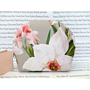 Ted Baker Chatsworth Women Wash Bag Large Dome Make-Up Mid Grey Floral Bags Bnwt Ted Baker Chatsworth Women Wash Bag Large Dome Make-Up Mid Grey Floral Bags Bnwt