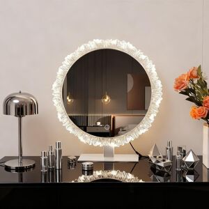 Numjeg Round Tabletop Makeup Mirror desktop Dormitory Home Bedroom Countertop Vanit Numjeg Round Tabletop Makeup Mirror desktop Dormitory Home Bedroom Countertop Vanit