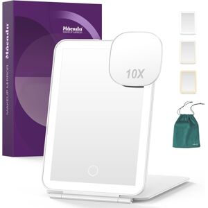 Mocado Rechargeable Travel Makeup Mirror With 72 Led Lights, 1x/10x Magnifying Mocado Rechargeable Travel Makeup Mirror With 72 Led Lights, 1x/10x Magnifying