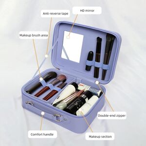 _travel Makeup Case With Mirror - Partitionable Cosmetic Makeup Train Case _travel Makeup Case With Mirror - Partitionable Cosmetic Makeup Train Case