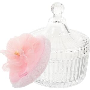 None Face Powder Applicator Dusting Container Body Cosmetic Puff Candy Bowl With Lid None Face Powder Applicator Dusting Container Body Cosmetic Puff Candy Bowl With Lid