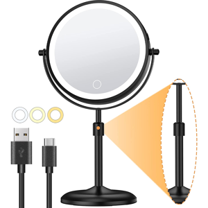 Does Not Apply Lighted Makeup Mirror With Magnification 10x, Height Adjustable & 3 Color Dimmab Does Not Apply Lighted Makeup Mirror With Magnification 10x, Height Adjustable & 3 Color Dimmab
