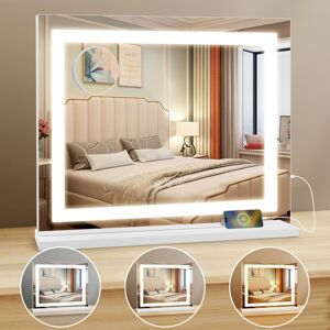 Kartols 58x46cm Vanity Mirror Table Led Hollywood Large Make Up Mirror Changeable Light Kartols 58x46cm Vanity Mirror Table Led Hollywood Large Make Up Mirror Changeable Light