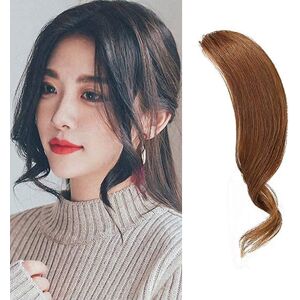 Dsoar 2pcs Wave Side Bang 100% Human Hair Clip In Bangs Curly Fringe Hair Extensions( Dsoar 2pcs Wave Side Bang 100% Human Hair Clip In Bangs Curly Fringe Hair Extensions(