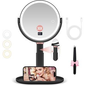 B Beauty Planet Magnifying Mirror With Light 30x/1x Double Sided, Lighted Makeu B Beauty Planet Magnifying Mirror With Light 30x/1x Double Sided, Lighted Makeu