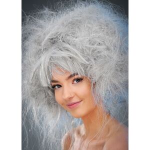Struts Womens Space Girl Silver Glitter Backcombed Wig Struts Womens Space Girl Silver Glitter Backcombed Wig