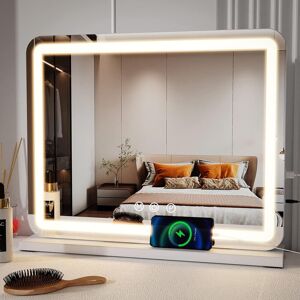 Zl Zeling Vanity Mirror With Lights, 58cm Large Makeup Mirror With Led Lights, Zl Zeling Vanity Mirror With Lights, 58cm Large Makeup Mirror With Led Lights,