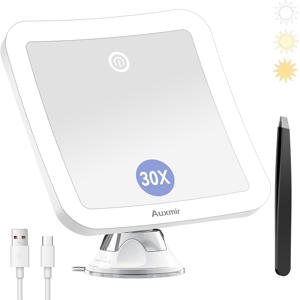 Does Not Apply Magnifying Mirror With Light, 30x Magnifying Lighted Makeup Mirror With Powerful Does Not Apply Magnifying Mirror With Light, 30x Magnifying Lighted Makeup Mirror With Powerful