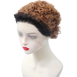 Qiyazai Ombre 1b30 Black To Orange Short Curly Human Hair Lace Front Wig 180% Density P Qiyazai Ombre 1b30 Black To Orange Short Curly Human Hair Lace Front Wig 180% Density P