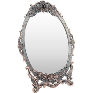 Makeup Mirror Floral Embossed Beaded Edges Clear Image Functional Mirror Part. Makeup Mirror Floral Embossed Beaded Edges Clear Image Functional Mirror Part.