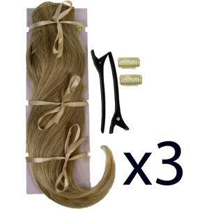 Hair Extensions Clip In 2 Piece Pop Sandy Blonde Straight Volume 16\" X3 Hair Extensions Clip In 2 Piece Pop Sandy Blonde Straight Volume 16\" X3