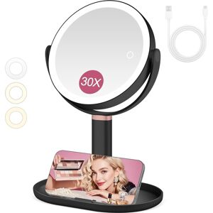 B Beauty Planet Magnifying Mirror With Light 30x/1x Double Sided, Lighted Makeu B Beauty Planet Magnifying Mirror With Light 30x/1x Double Sided, Lighted Makeu