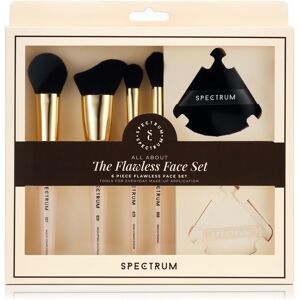 spectrum Spectrum 6 Piece Flawless Face Makeup Brush & Puff Set Professional Brushes F spectrum Spectrum 6 Piece Flawless Face Makeup Brush & Puff Set Professional Brushes F